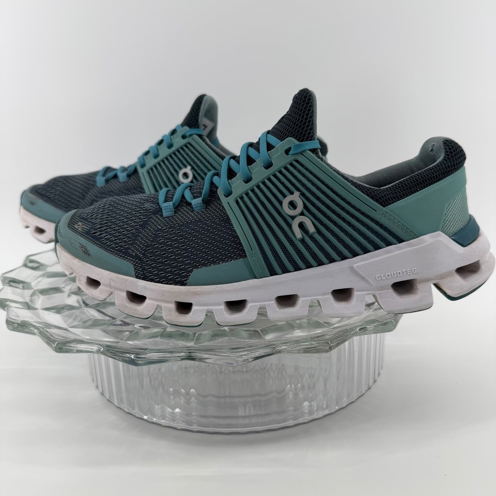 On‎ CloudTec Running Shoes Women's US W7.5 Teal Blue Swiss Engineering